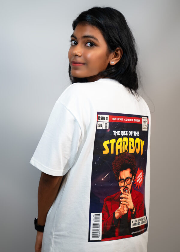 Weeknd Comic - Oversize T-Shirt White - Image 4